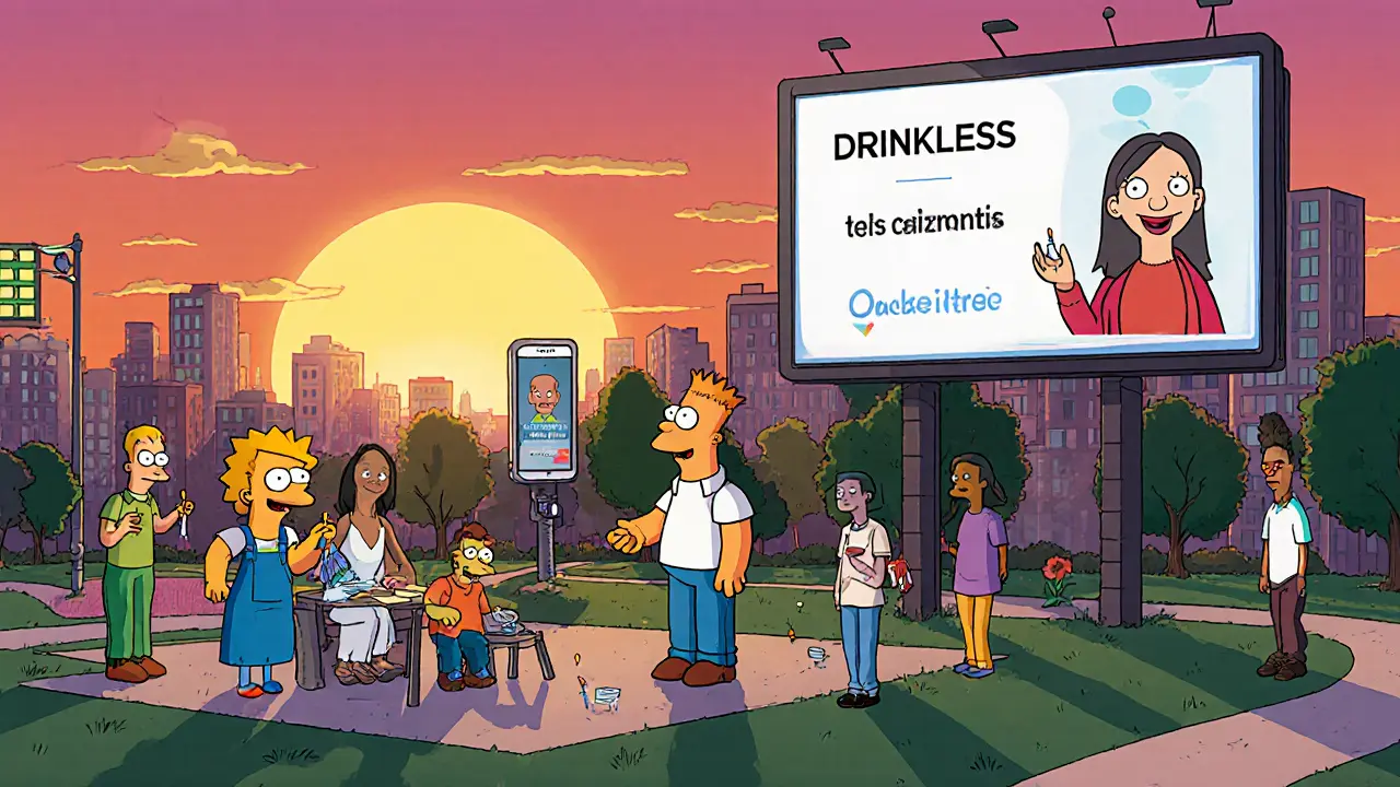 Supervizní místo, mobilní aplikace a telemedicína v městském parku.