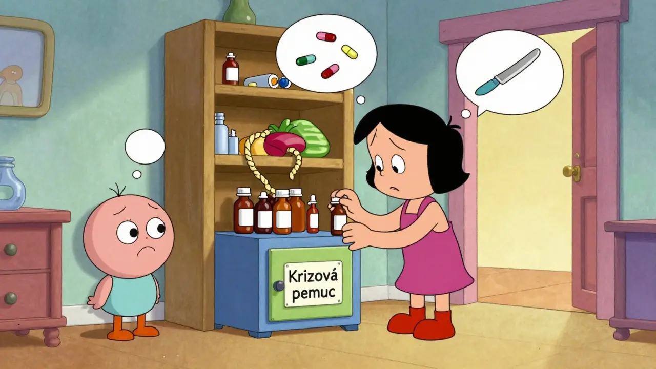 Bezpečnost doma při krizi: Jak efektivně omezit přístup k prostředkům sebepoškození