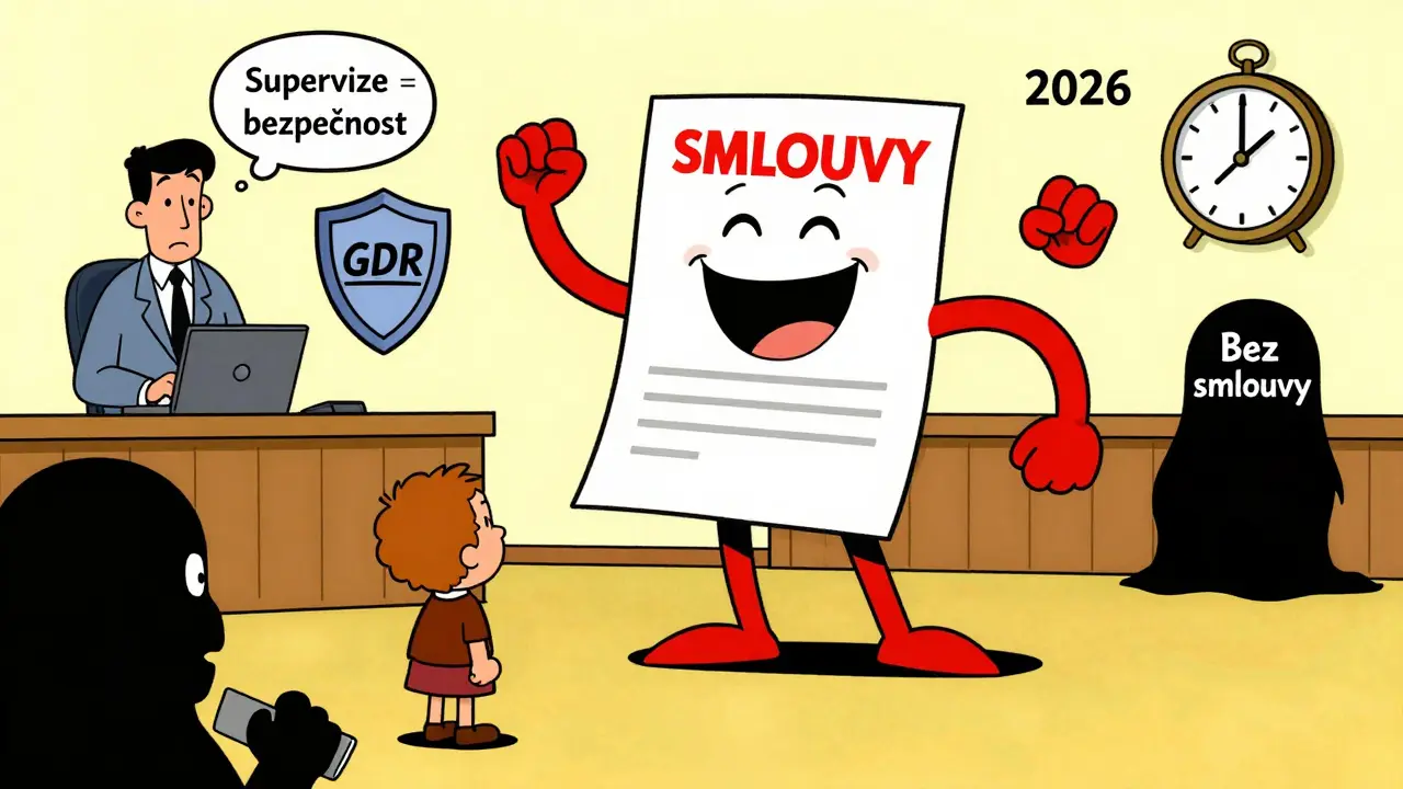 Smlouva o psychoterapii jako hrdina chrání klienta před neznámým rizikem bez formální dohody.