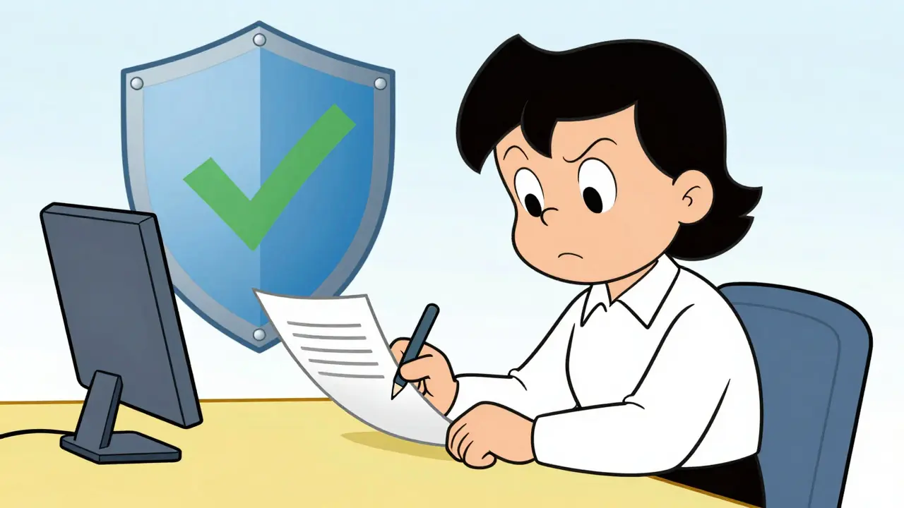 Odhodlaný klient píše oficiální stížnost na etickou komisi.