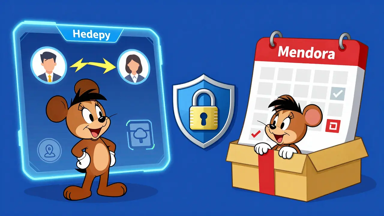 Kreslené srovnání platforem pro online terapii